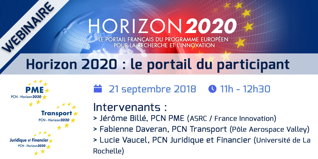 Webinaire Horizon 2020 - Le portail du participant