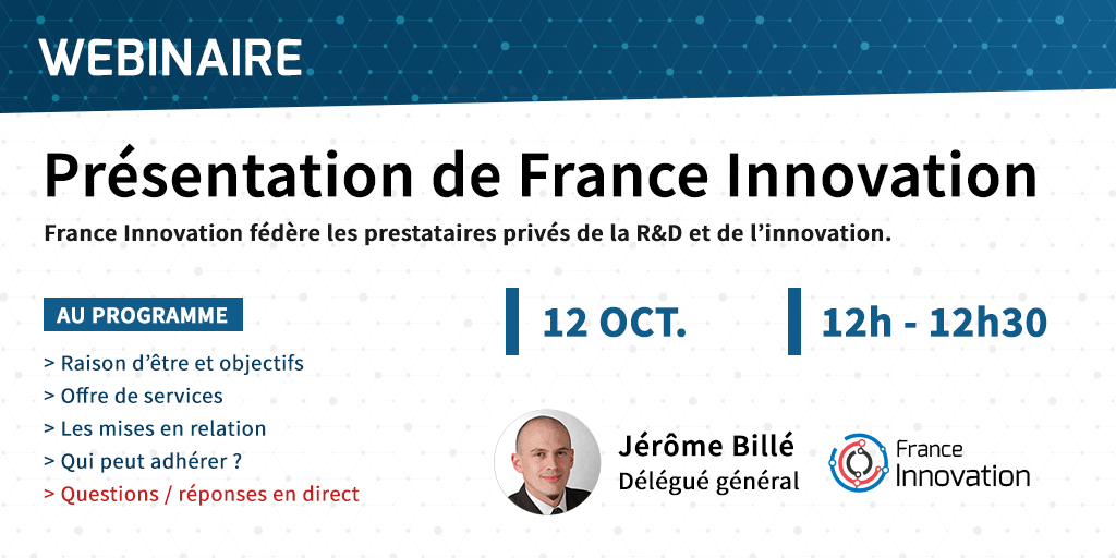Webinaire presentation France Innovation - 12 octobre 2018