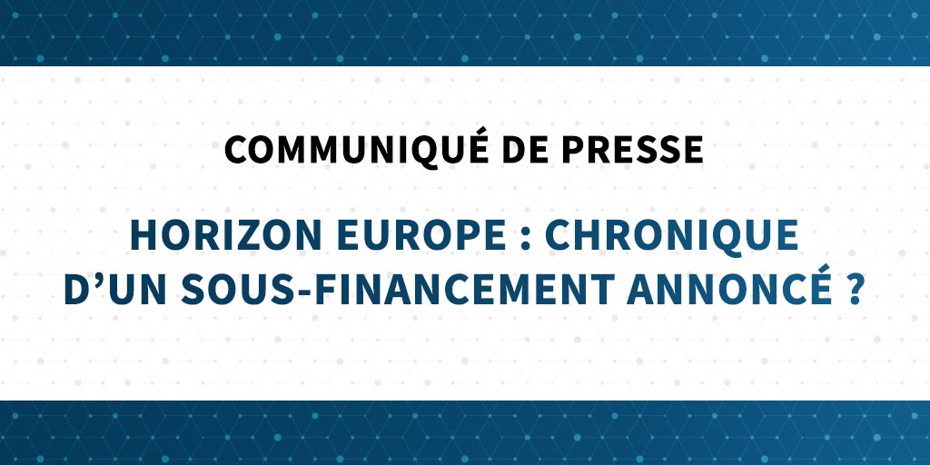 Horizon Europe - Communiqué de presse