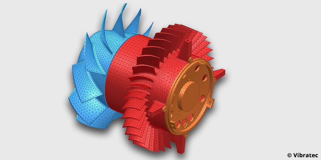 Modèle éléments-finis d’un moto-ventilateur