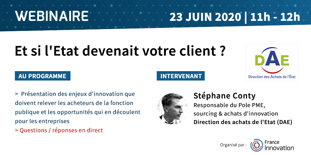 Webinaire : Et si l'Etat devenait votre client ?